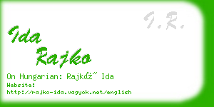 ida rajko business card